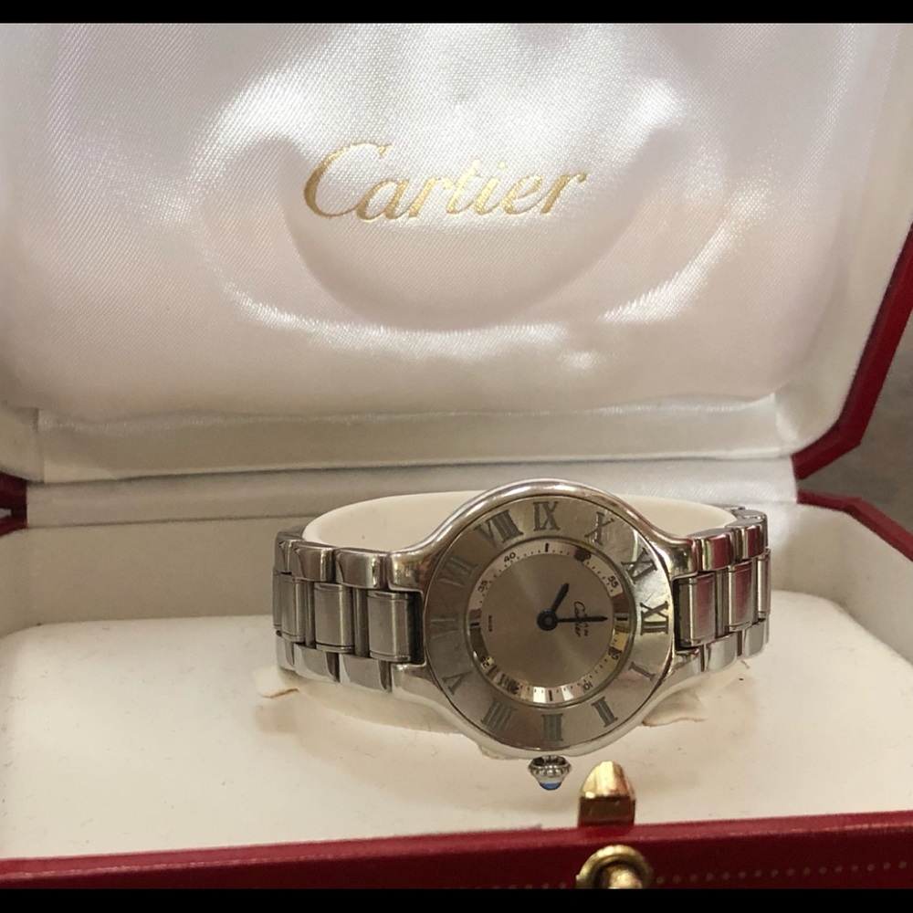 Ladies Cartier Must 21 1340 Quartz Model W10109T2